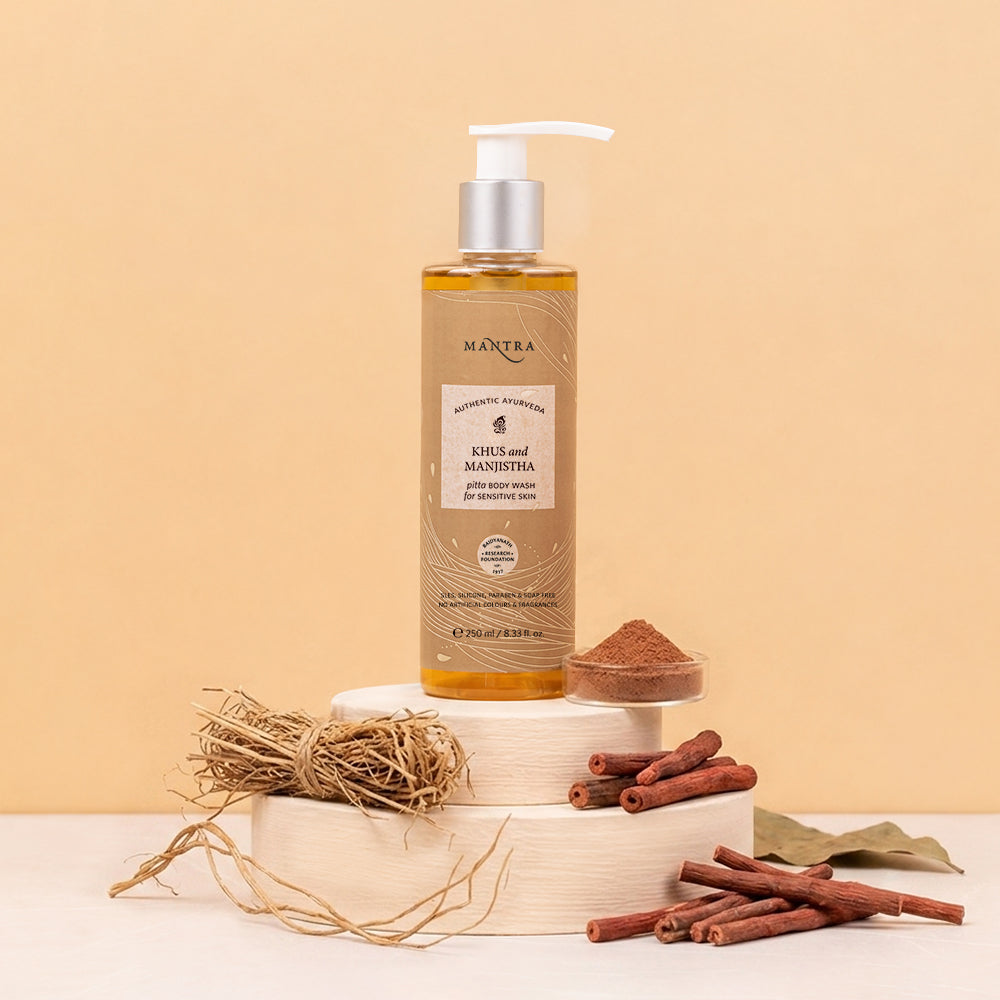 Mantra Khus and Manjistha Pitta Body Wash for Sensitive Skin