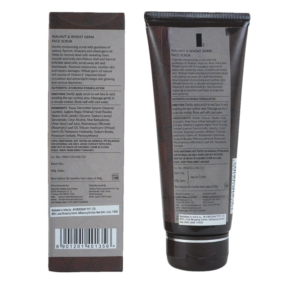 Mantra Walnut & Wheat Germ Face Scrub For Men