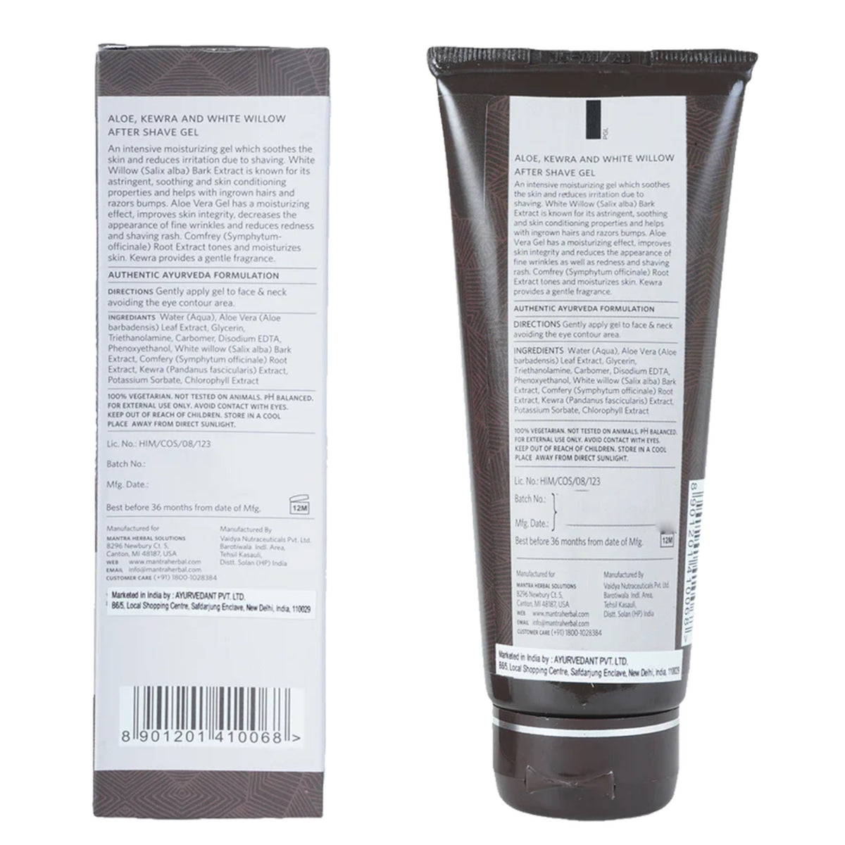 Mantra Aloe Kewra & White Willow After Shave Gel