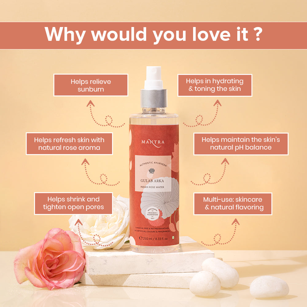 Mantra Gulab Arka indian Rose Water