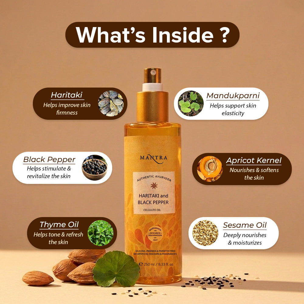 Mantra Haritaki And Black Pepper Cellulite Oil