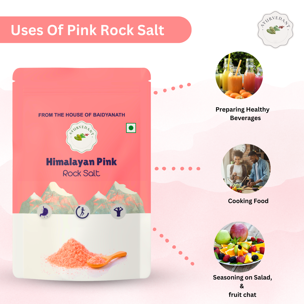 Ayurvedant Himalayan Pink Rock Salt