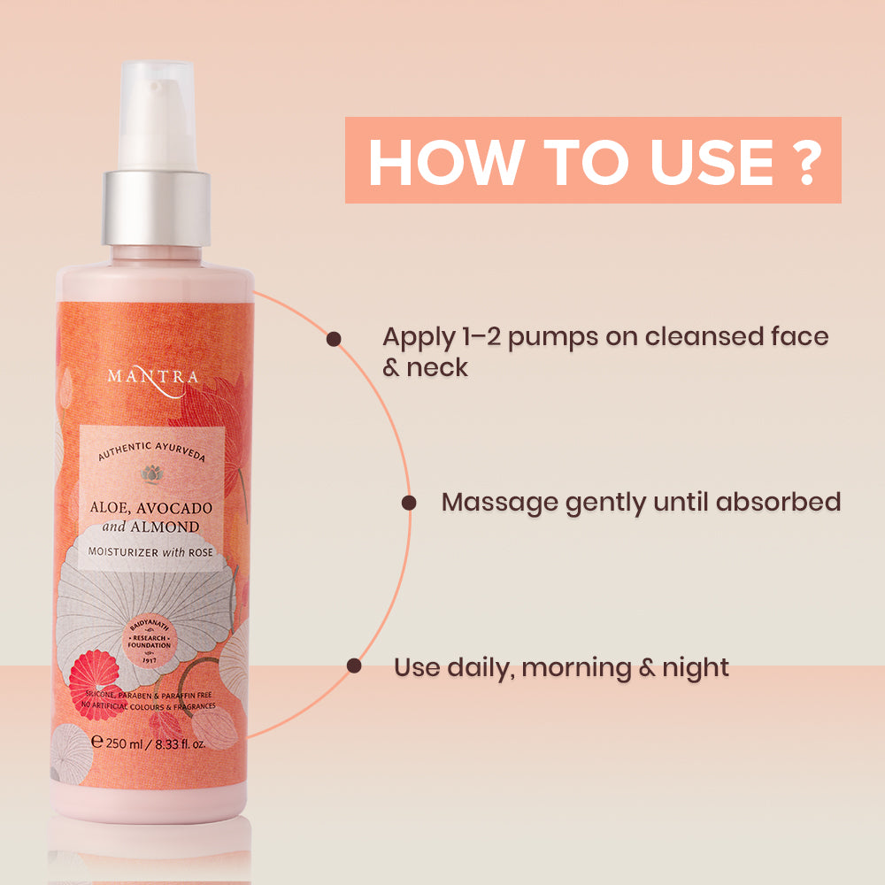 Mantra Aloe Avocado And Almond Moisturiser With Rose