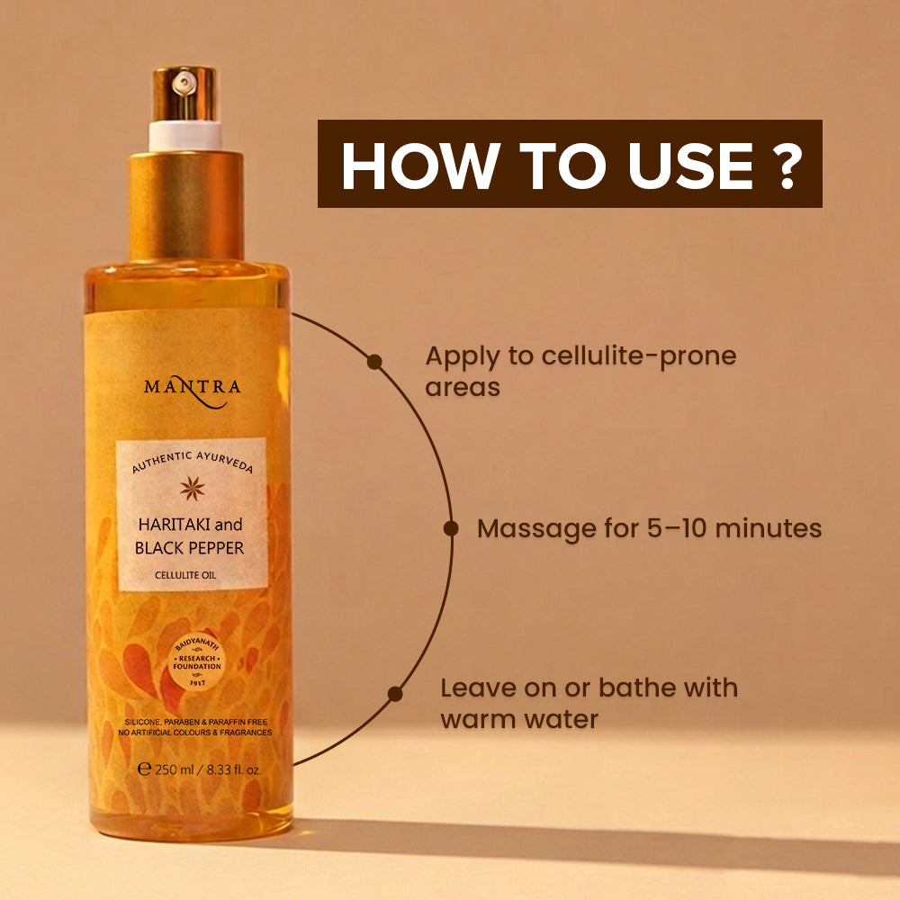 Mantra Haritaki And Black Pepper Cellulite Oil
