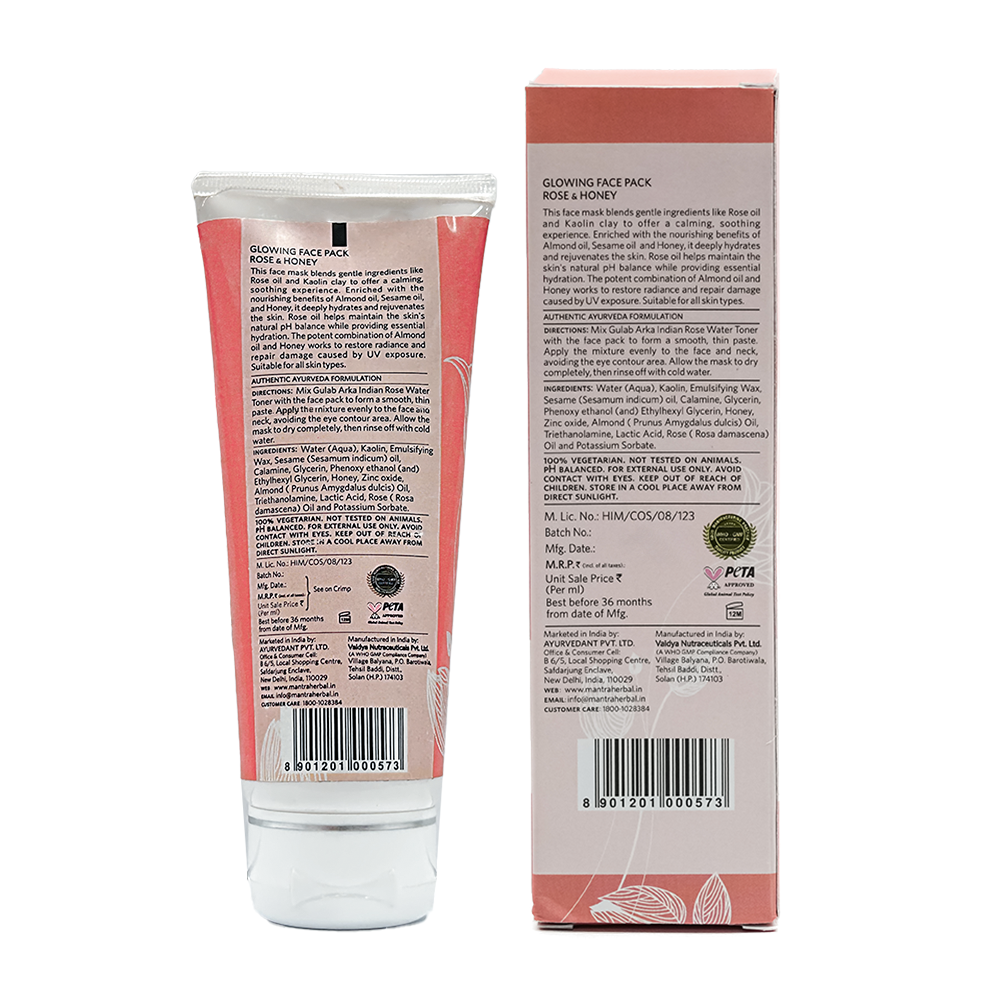 Mantra Rose & Honey Glowing Face Pack