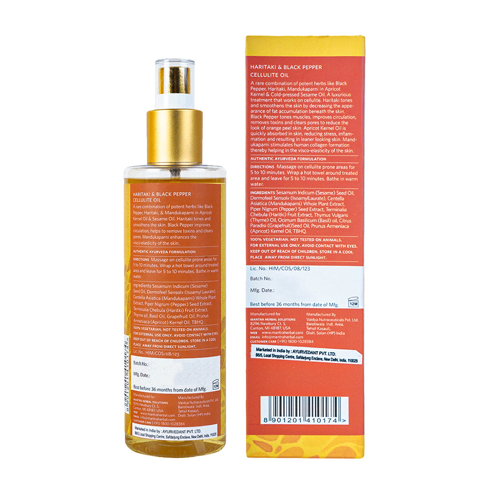 Mantra Haritaki And Black Pepper Cellulite Oil