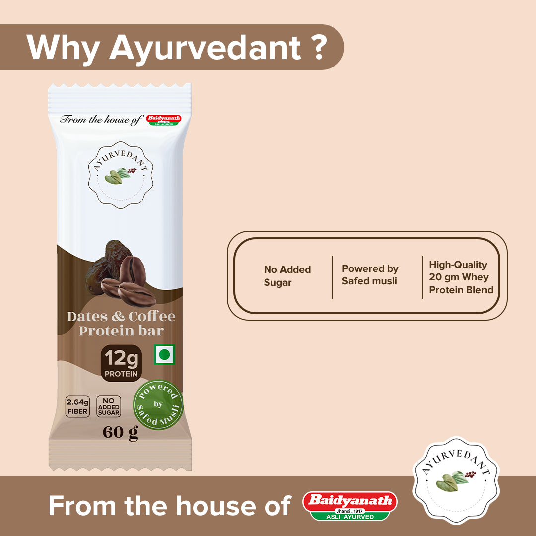Ayurvedant Dates & Coffee Protein Bar