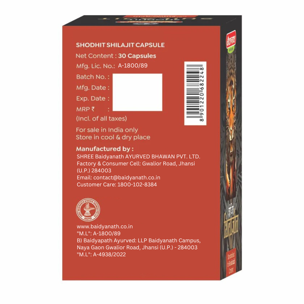 Baidyanath Shodhit Shilajit Capsule