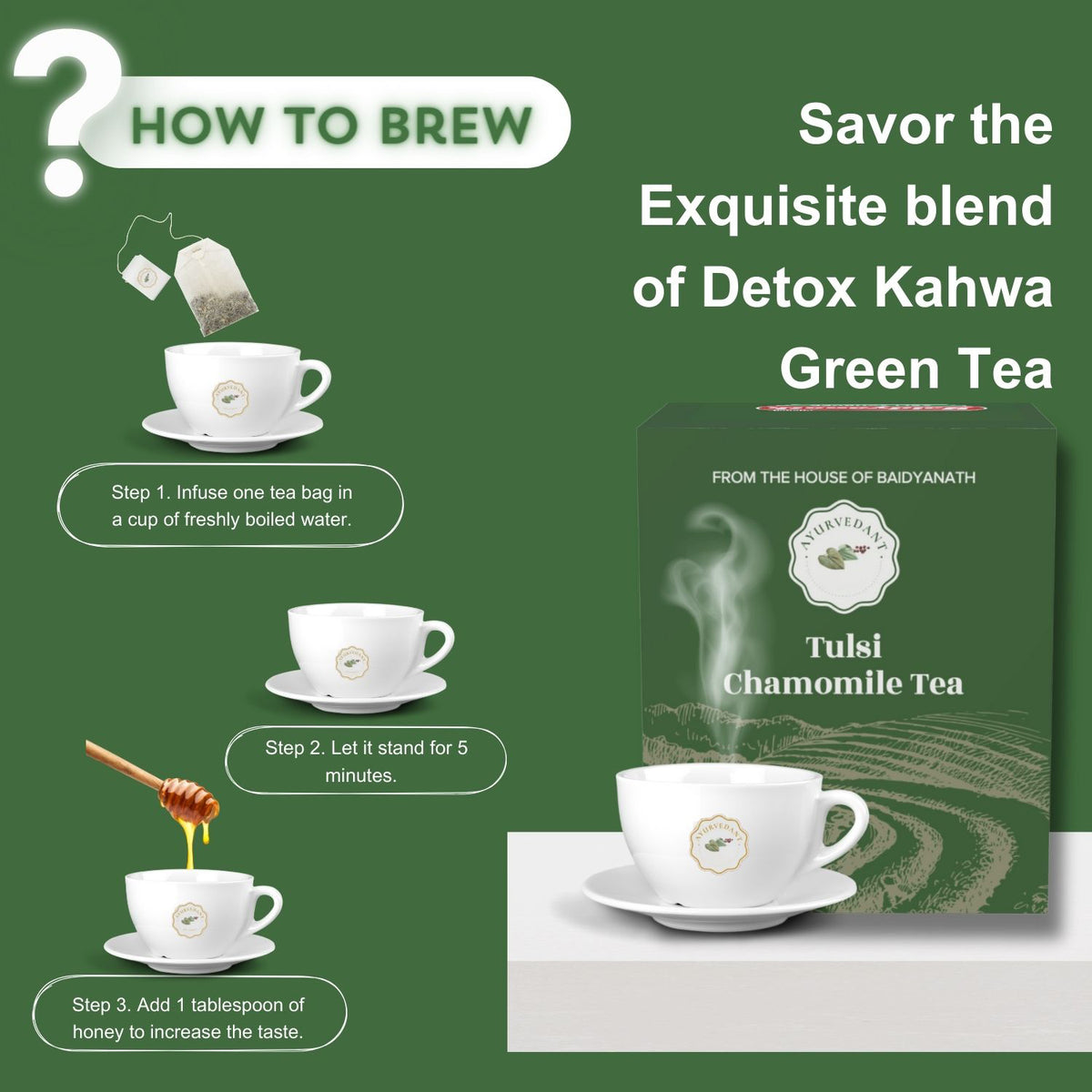 Ayurvedant Tulsi Chamomile Tea
