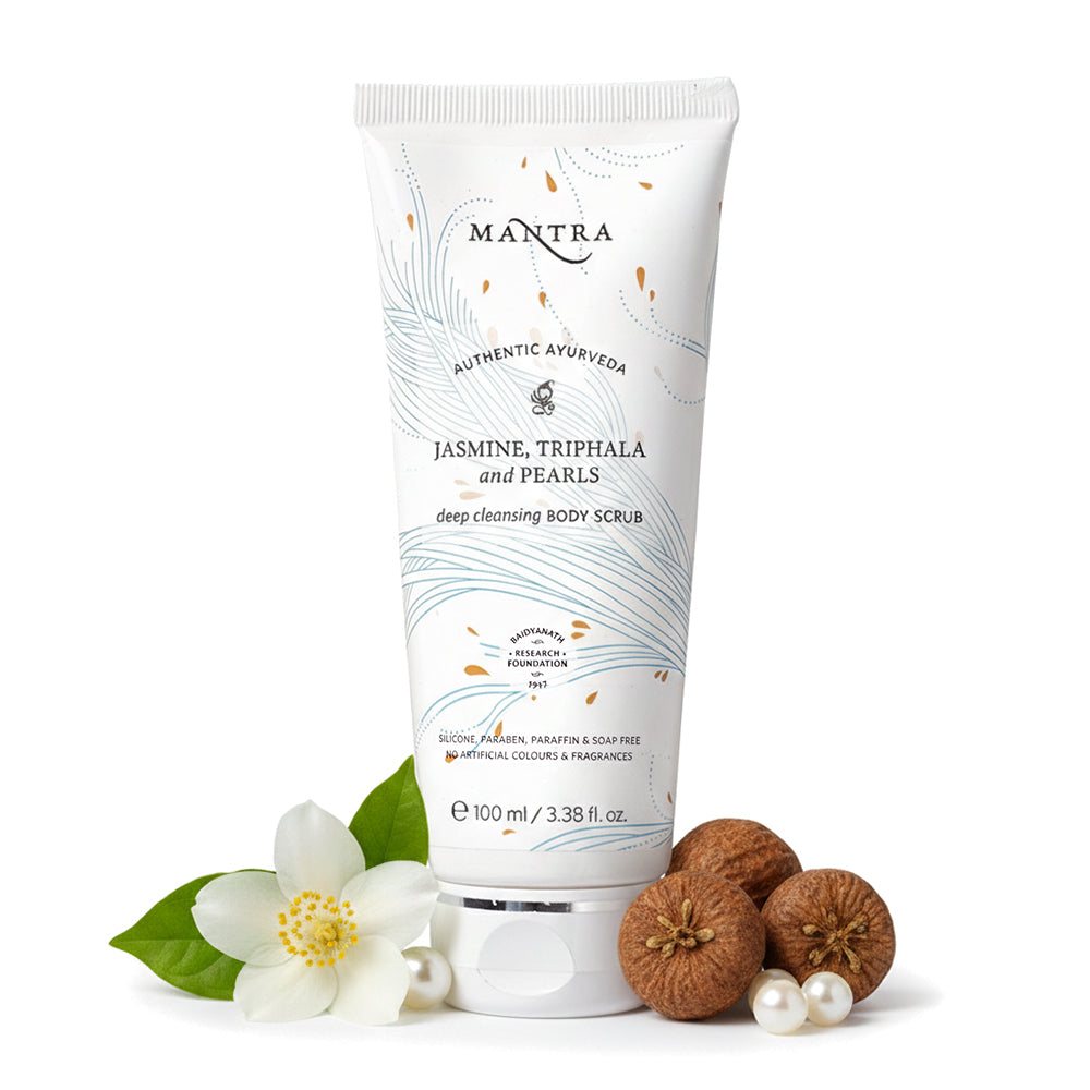 Mantra Jasmine Triphala And Pearls Deep Cleansing Body Scrub