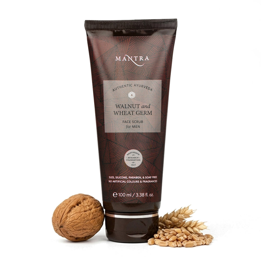 Mantra Walnut & Wheat Germ Face Scrub For Men