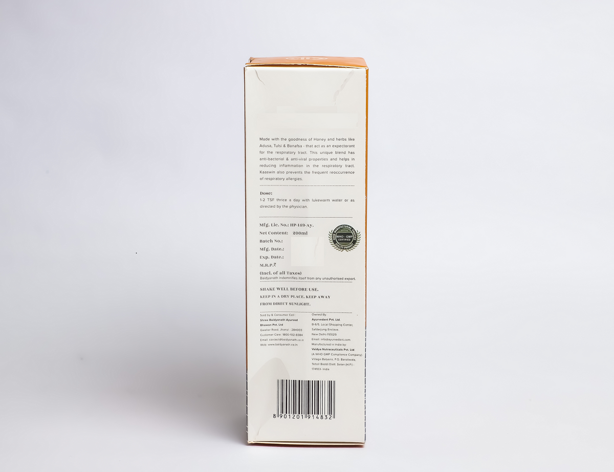 Ayurvedant Kaaswin Syrup