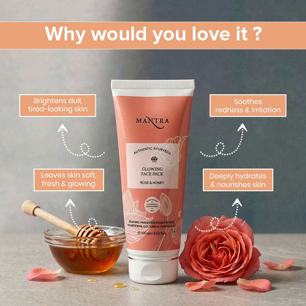 Mantra Rose & Honey Glowing Face Pack