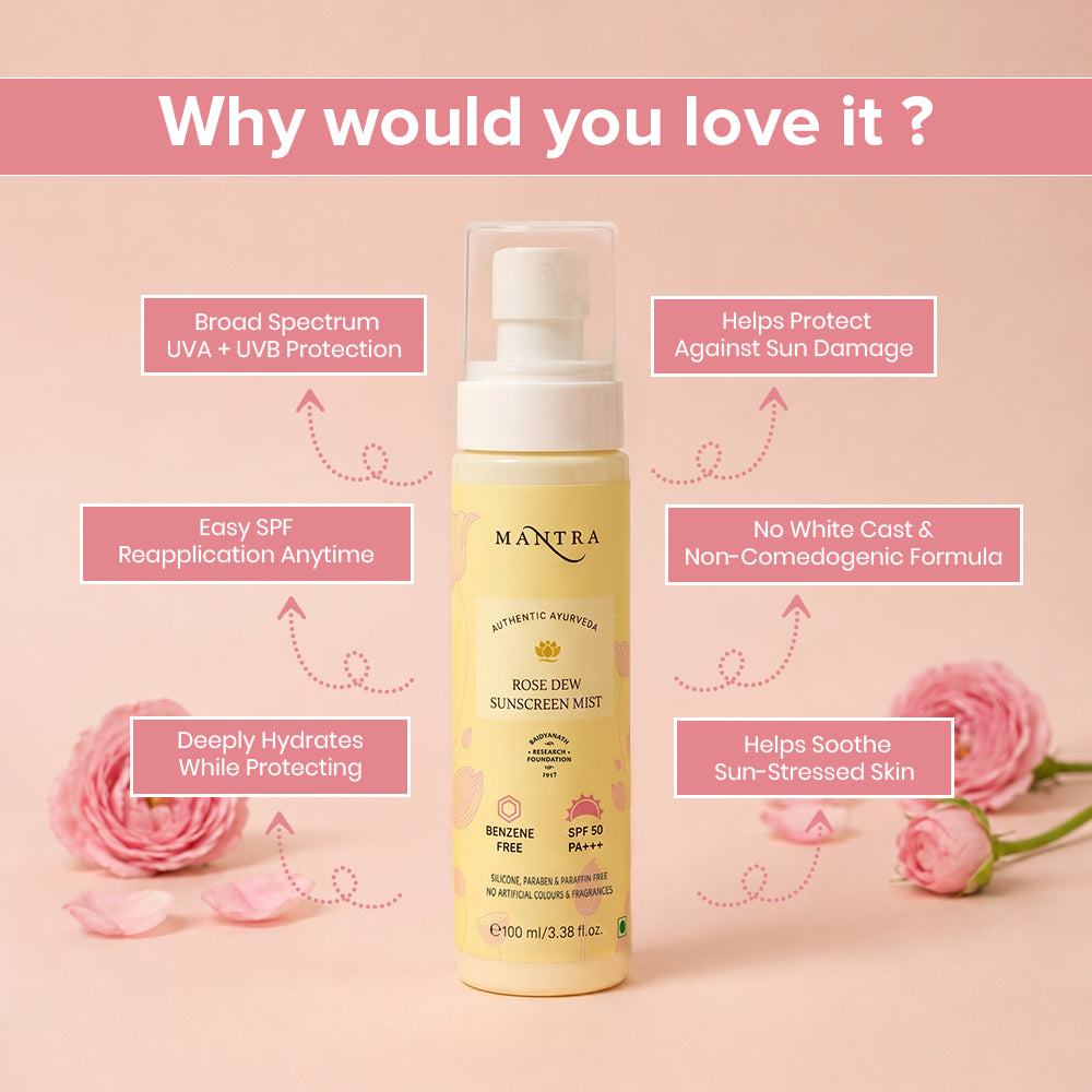 Rose Dew Sunscreen Mist SPF 50 PA