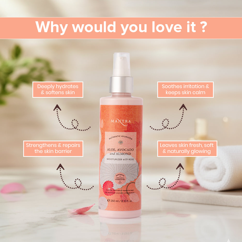 Mantra Aloe Avocado And Almond Moisturiser With Rose