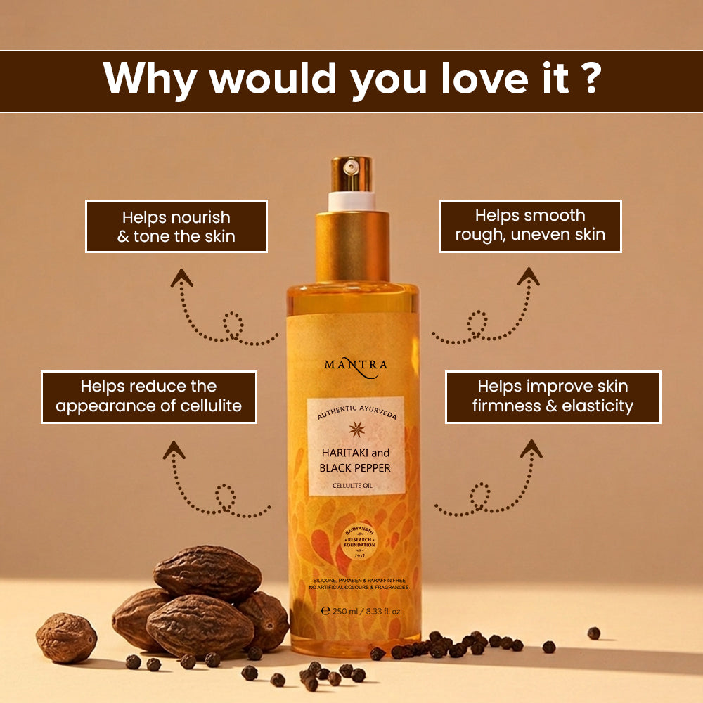 Mantra Haritaki And Black Pepper Cellulite Oil
