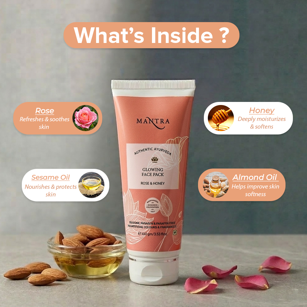 Mantra Rose & Honey Glowing Face Pack