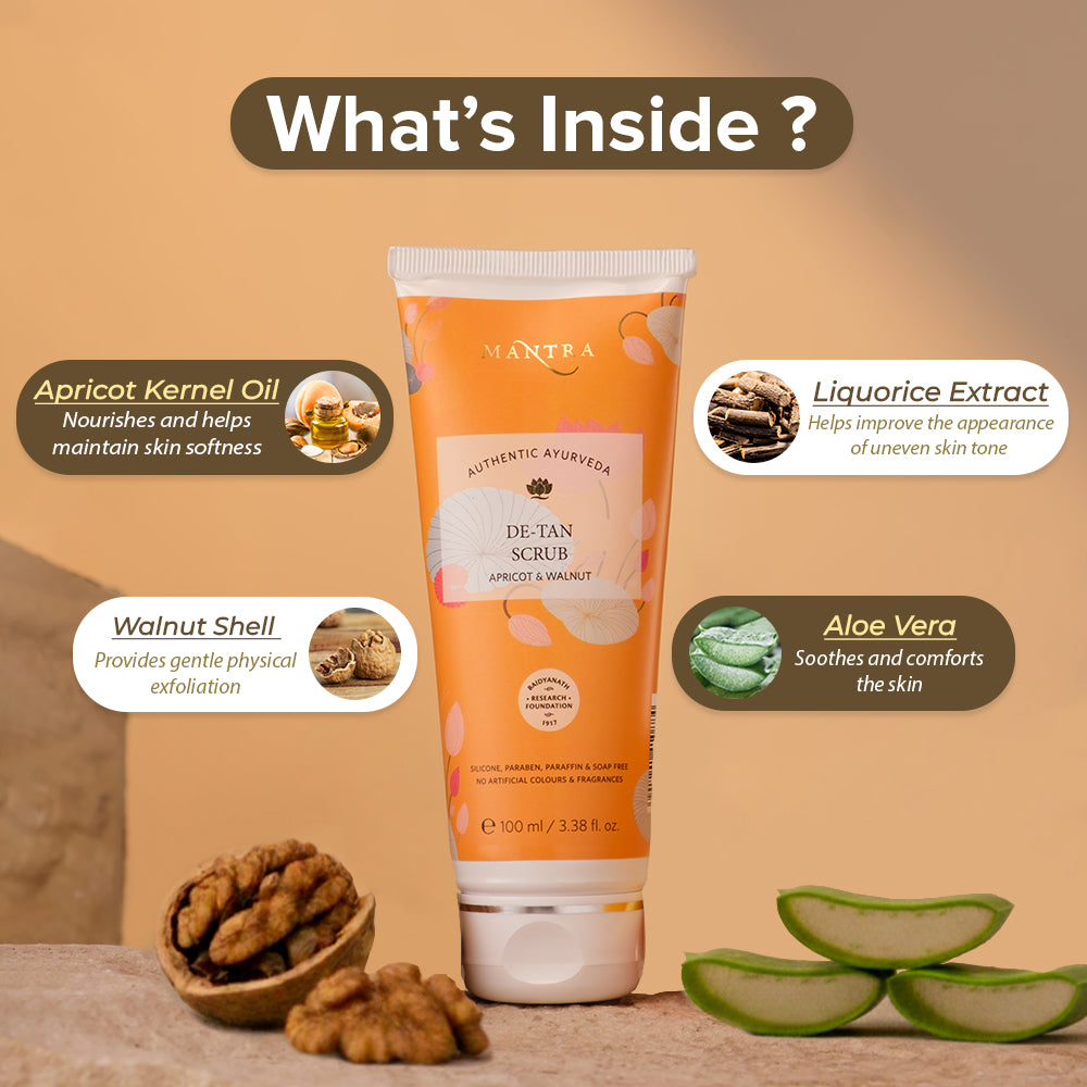 Mantra De Tan Scrub Apricot & Walnut