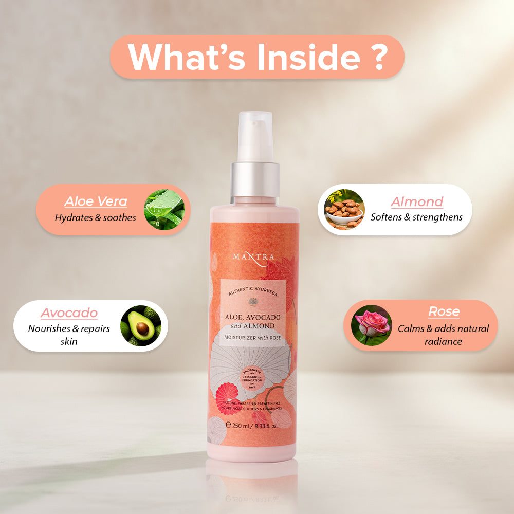 Mantra Aloe Avocado And Almond Moisturiser With Rose