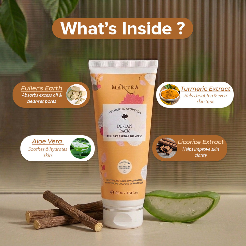 Mantra De Tan Pack Fuller Earth & Turmeric