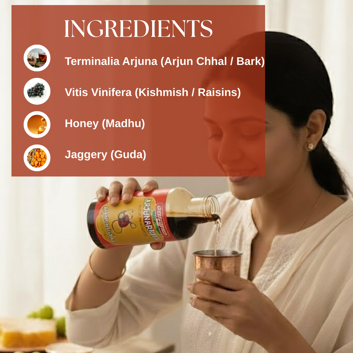 Arjunaristha with Arjun Chhal - Ayurvedic Tonic for Healthy Heart & Cardiac Function Support