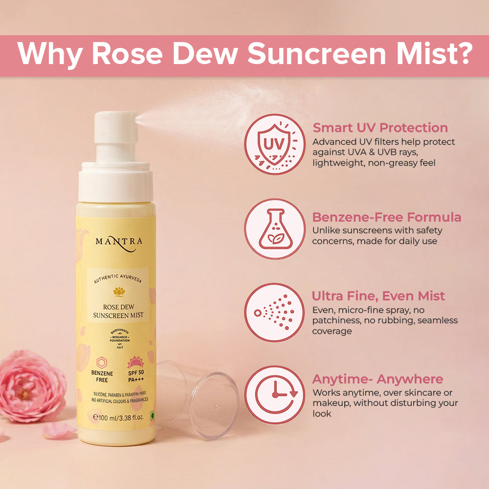 Rose Dew Sunscreen Mist SPF 50 PA
