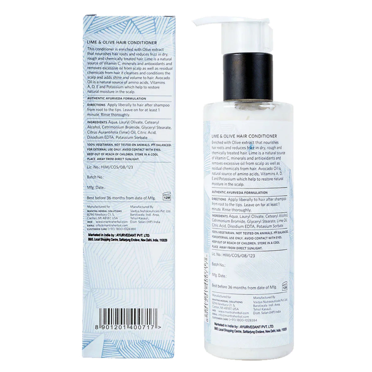Mantra Lime And Olive Hair Conditioner For Dry And Damaged Hair For Men