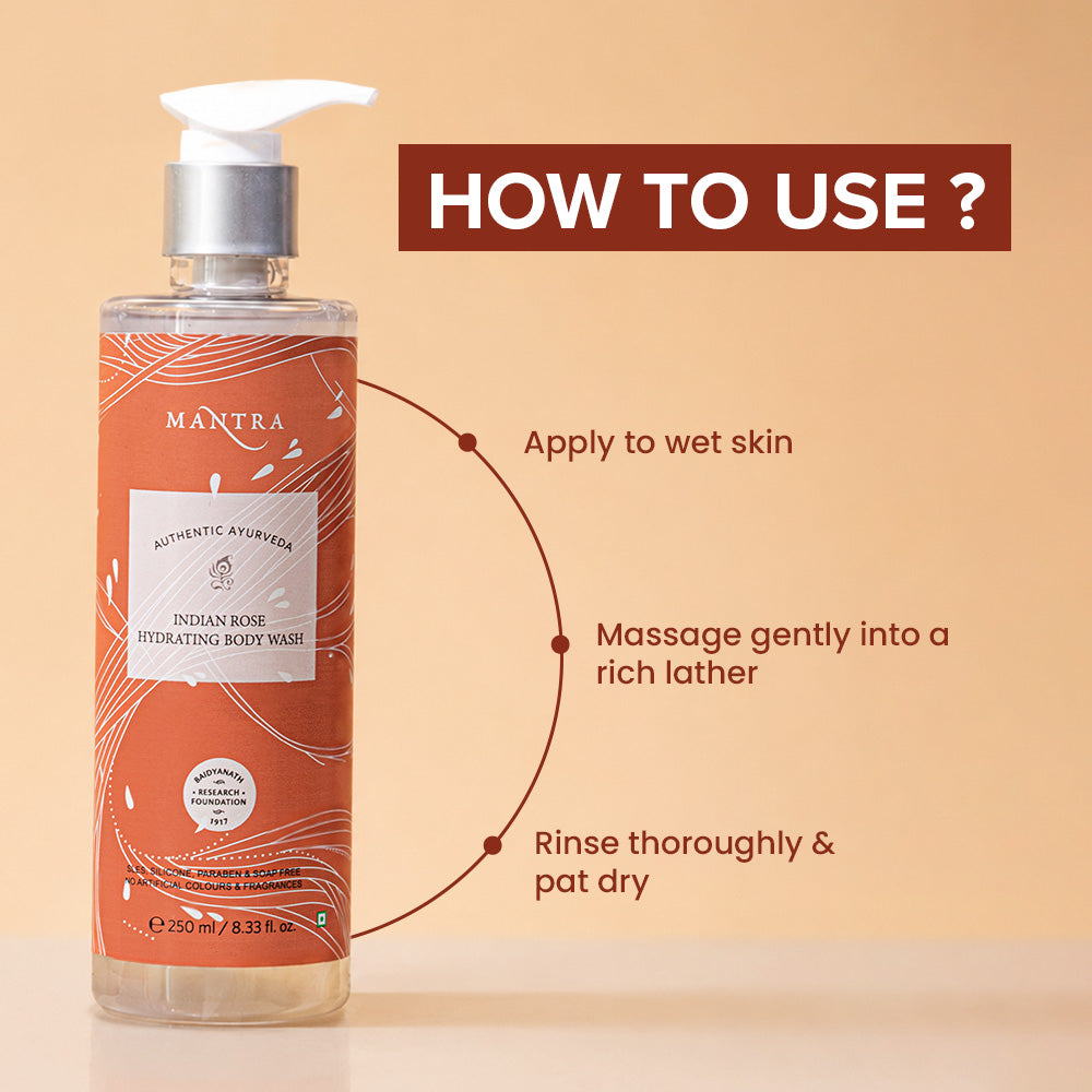 Mantra Indian Rose Hydrating Body Wash