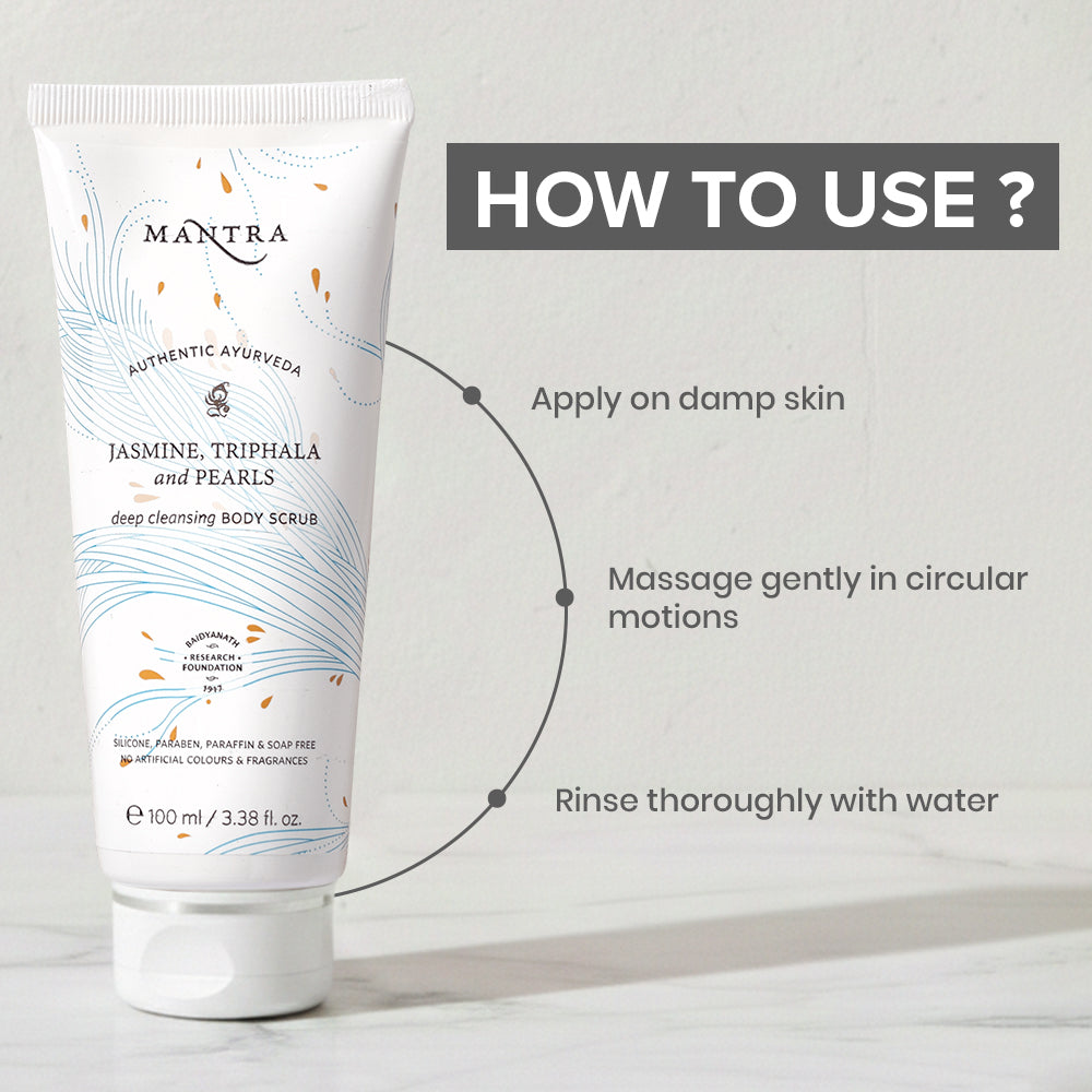 Mantra Jasmine Triphala And Pearls Deep Cleansing Body Scrub