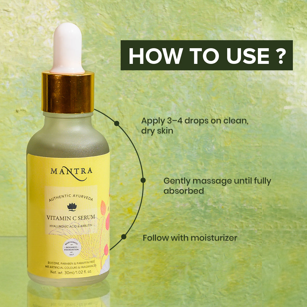 Mantra Vitamin C Serum with Hyaluronic Acid and Arbutin