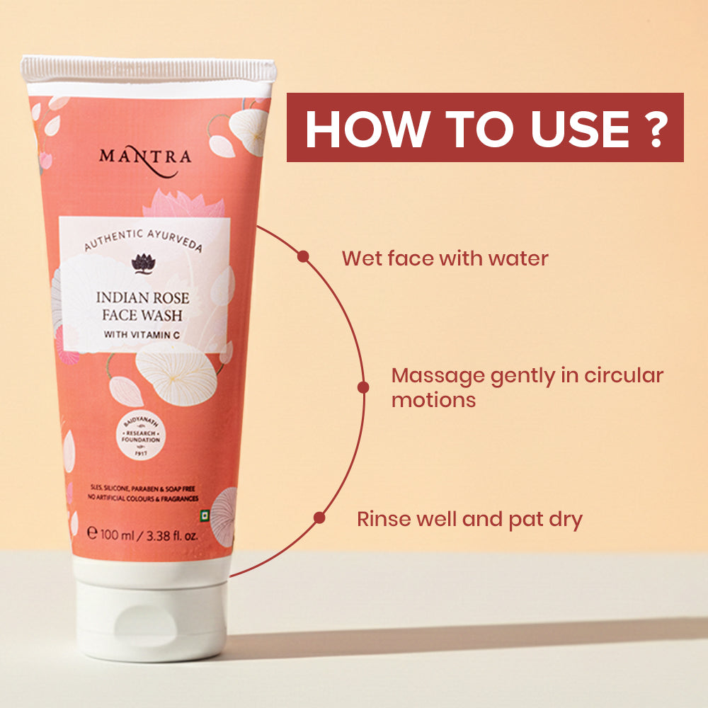 Mantra Indian Rose Face Wash With Vitamin C