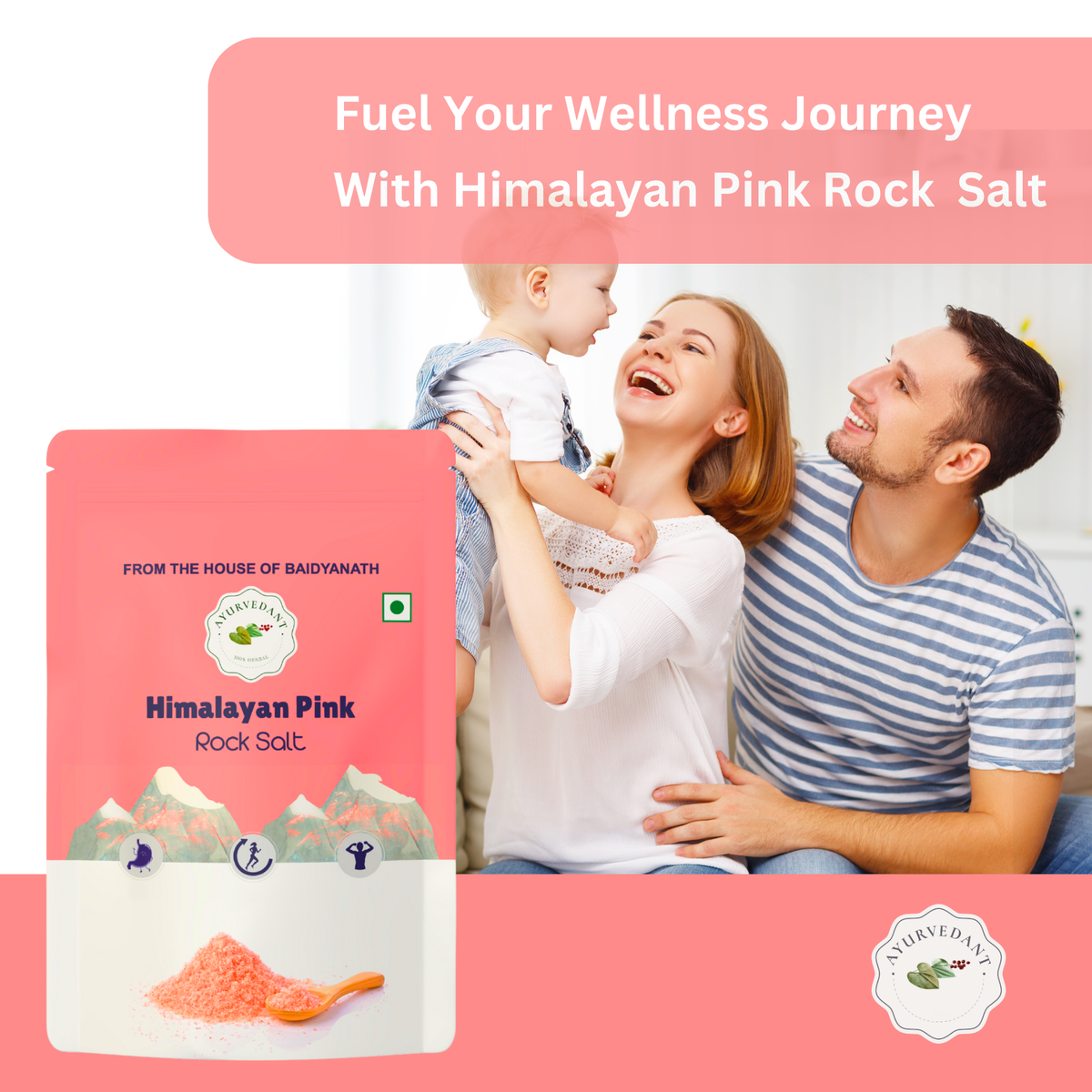 Ayurvedant Himalayan Pink Rock Salt
