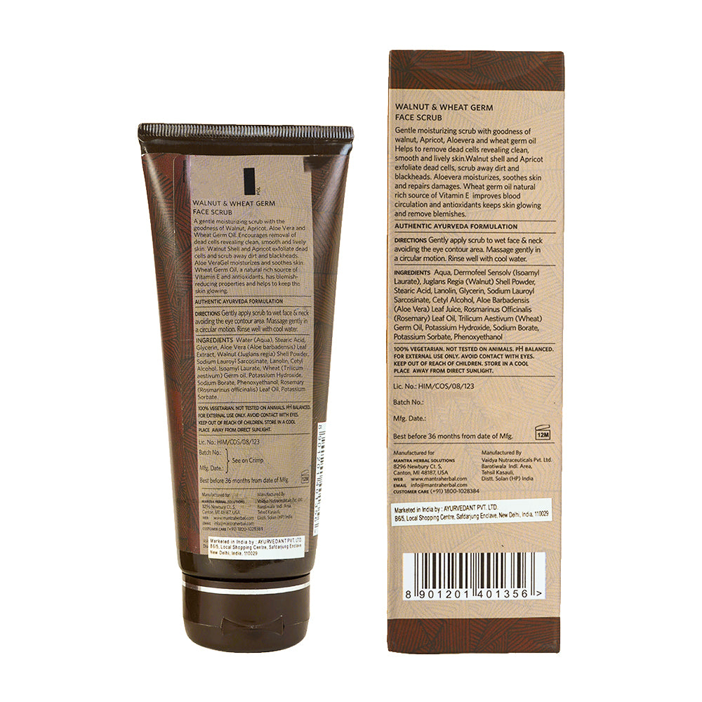 Mantra Walnut & Wheat Germ Face Scrub For Men