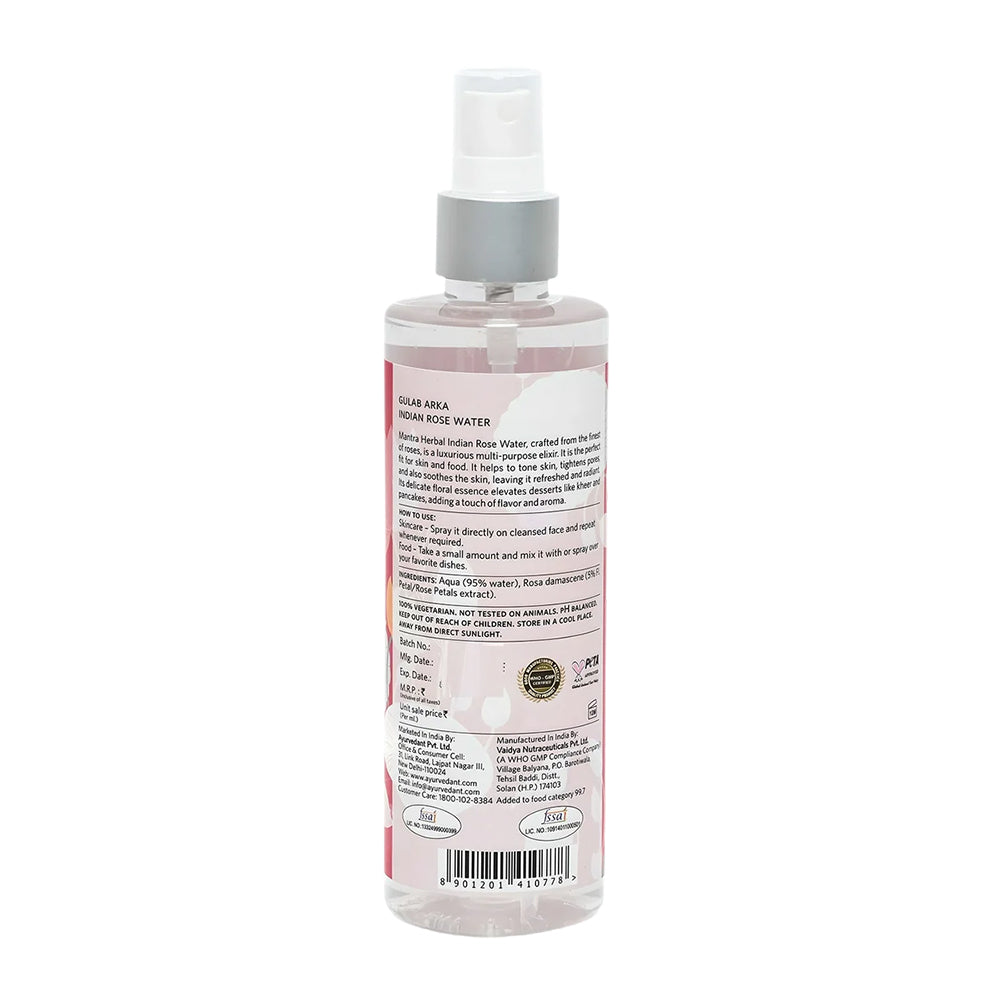 Mantra Gulab Arka indian Rose Water