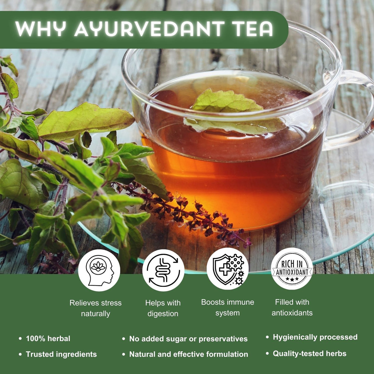 Ayurvedant Tulsi Chamomile Tea
